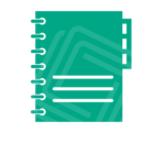 Chamber Green notebook with watermark