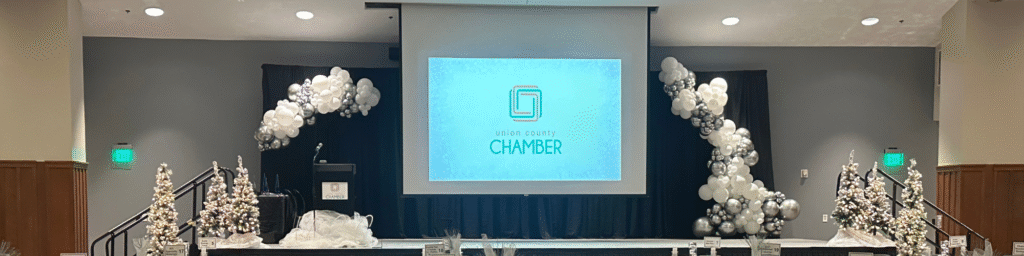 Union County Chamber Excellence in Business Awards stage