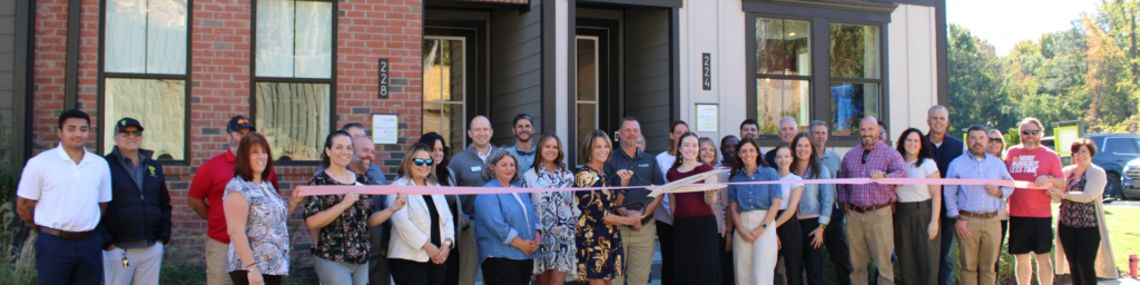 Ribbon cutting for Old Town Village in Waxhaw Town Home