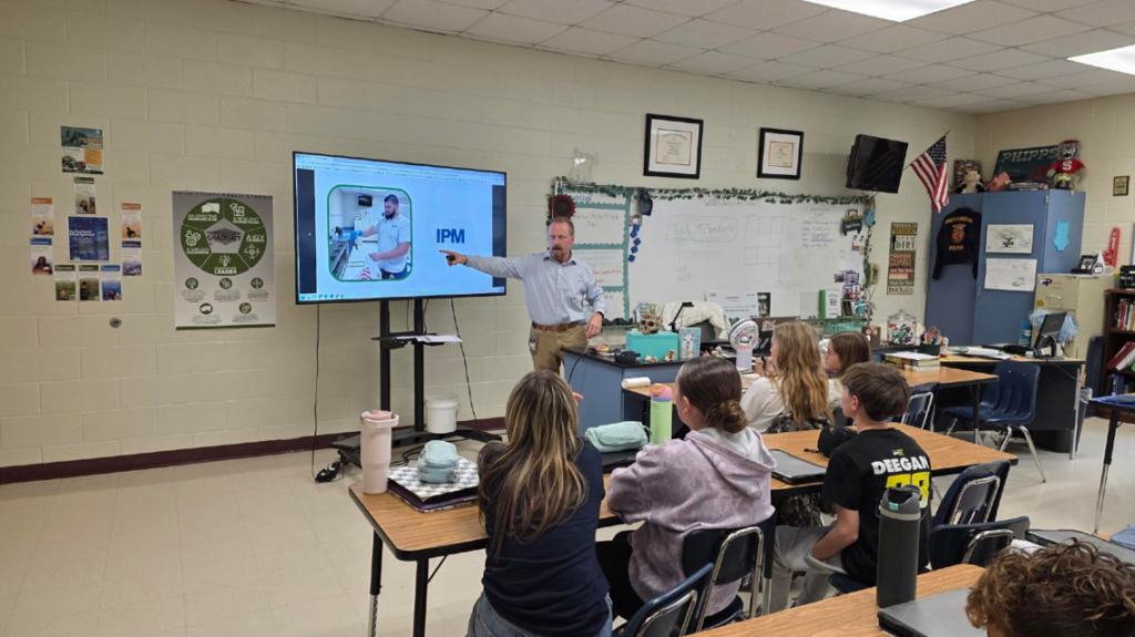 Students learning about career opportunities