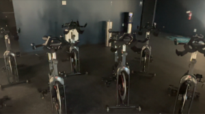 Exercise Bikes inside Train Yard Cycle Studio
