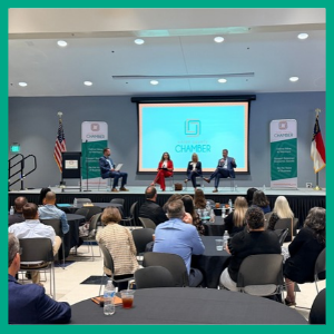 Picture of panel at Union County CHamber Leadership Summit